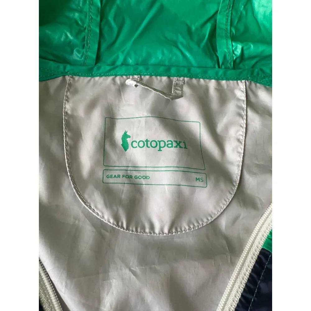 Cotopaxi Windbreaker Mens Small Teca Hooded Half Zip Lightweight Colorblock Hike - Picture 9 of 10